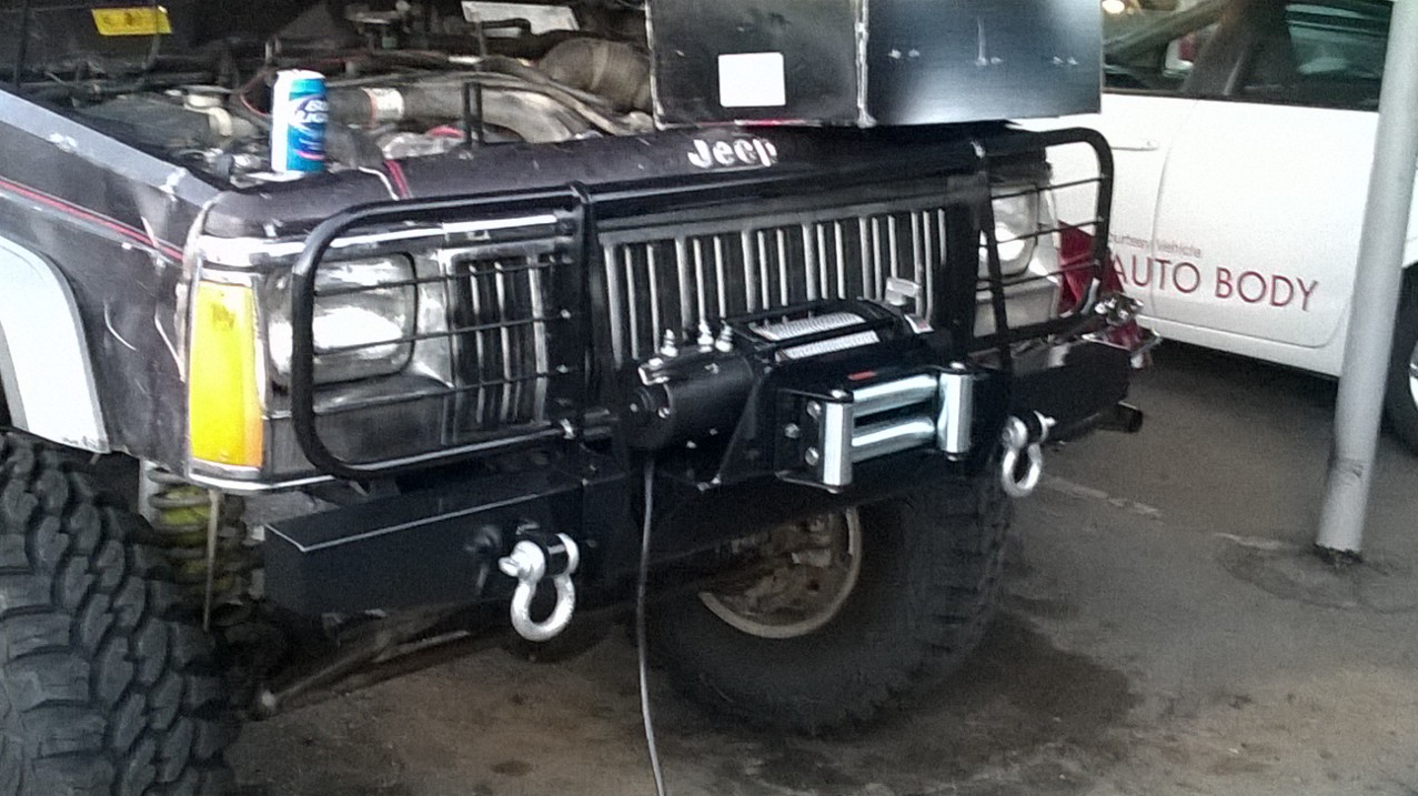 Elite Brush Guard Winch Front BumperJeep Cherokee (8401